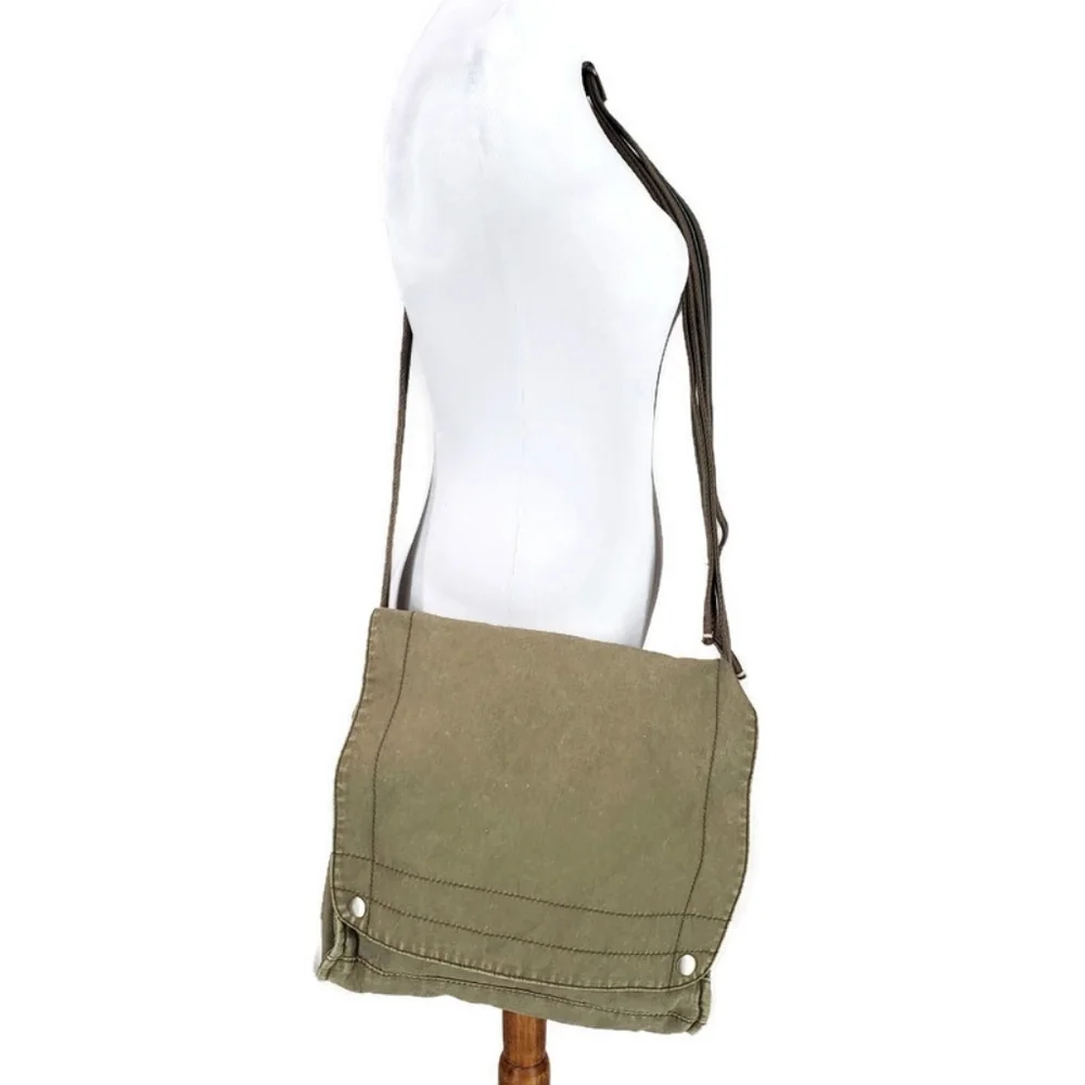 District Threads messenger bag military army green utilitarian gorpcore unisex
